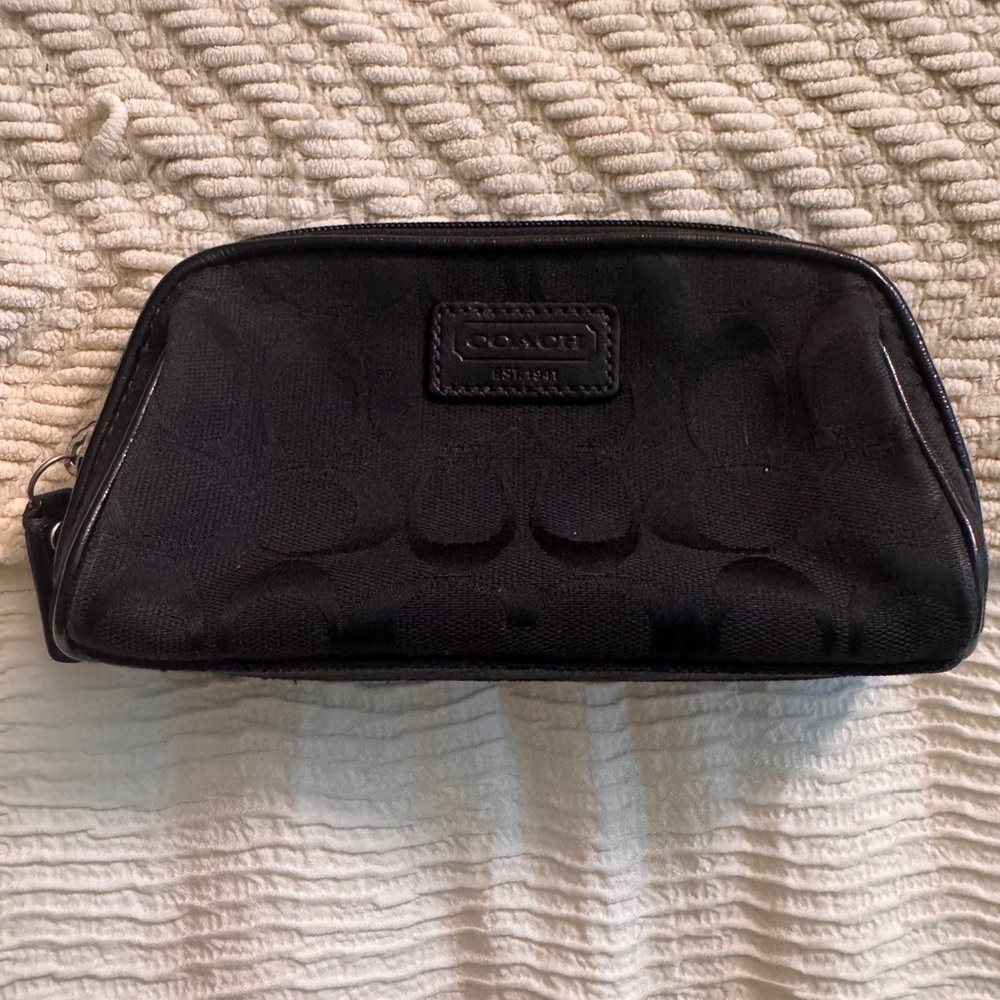 Coach Black Cosmetic Bag